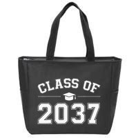 Class Of 2037 Grow With Me First Day Of School Graduation Zip Tote Bag