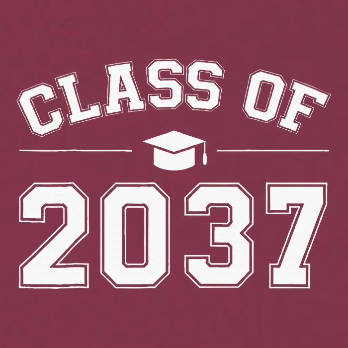 Class Of 2037 Grow With Me First Day Of School Graduation 16oz Travel Tumbler