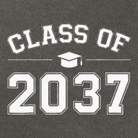 Class Of 2037 Grow With Me First Day Of School Graduation Cotton Canvas Backpack