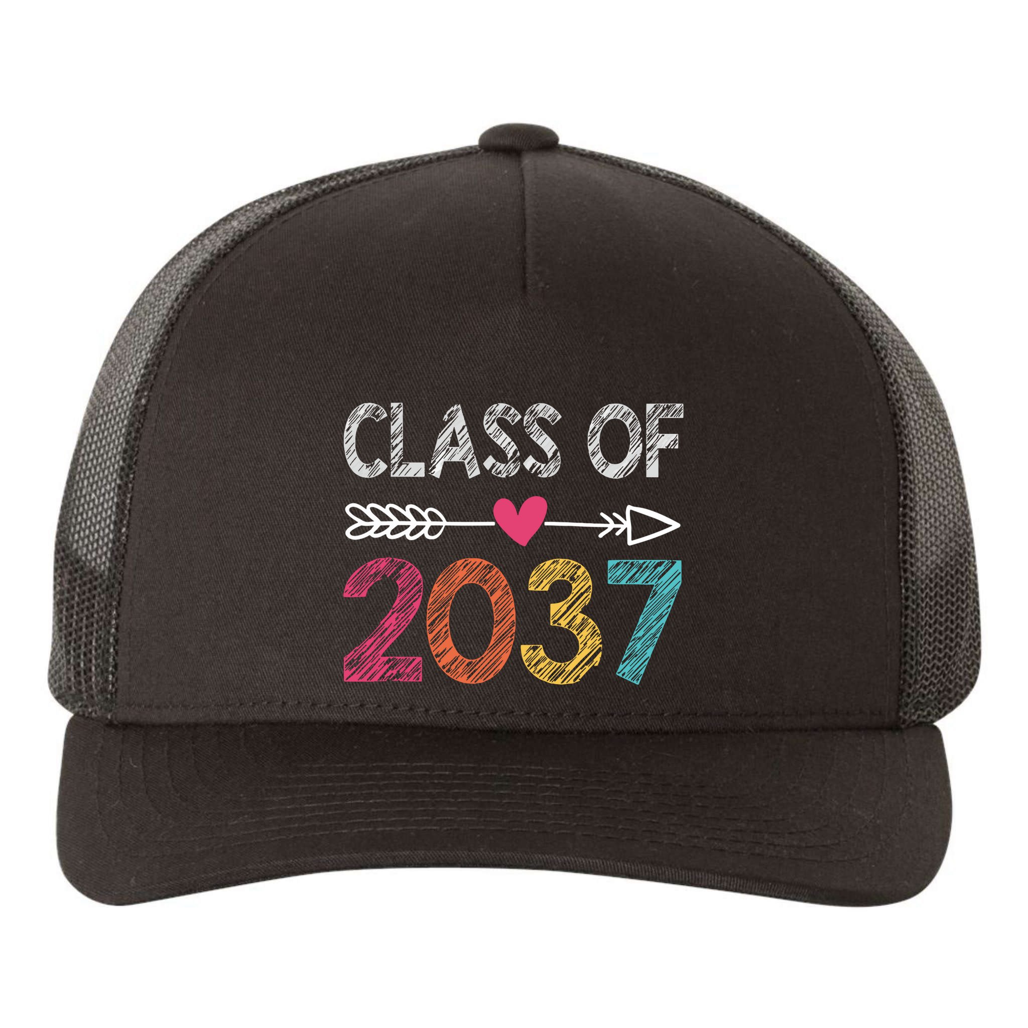 Class Of 2037 Kindergarten Pre K Grow With Me Graduation Yupoong Adult 5-Panel Trucker Hat