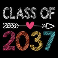Class Of 2037 Kindergarten Pre K Grow With Me Graduation Apron