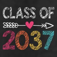 Class Of 2037 Kindergarten Pre K Grow With Me Graduation Adult Drive Performance Visor