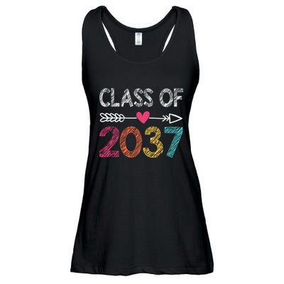 Class Of 2037 Kindergarten Pre K Grow With Me Graduation Ladies Essential Flowy Tank