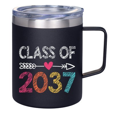 Class Of 2037 Kindergarten Pre K Grow With Me Graduation 12oz Stainless Steel Coffee Mug