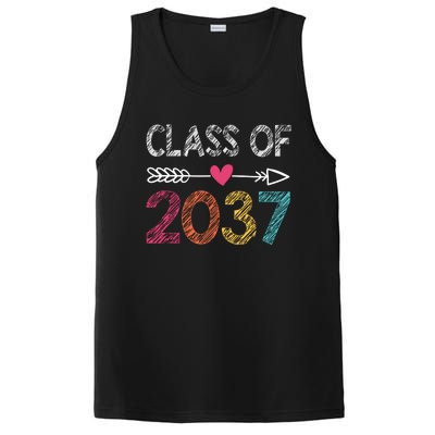 Class Of 2037 Kindergarten Pre K Grow With Me Graduation PosiCharge Competitor Tank