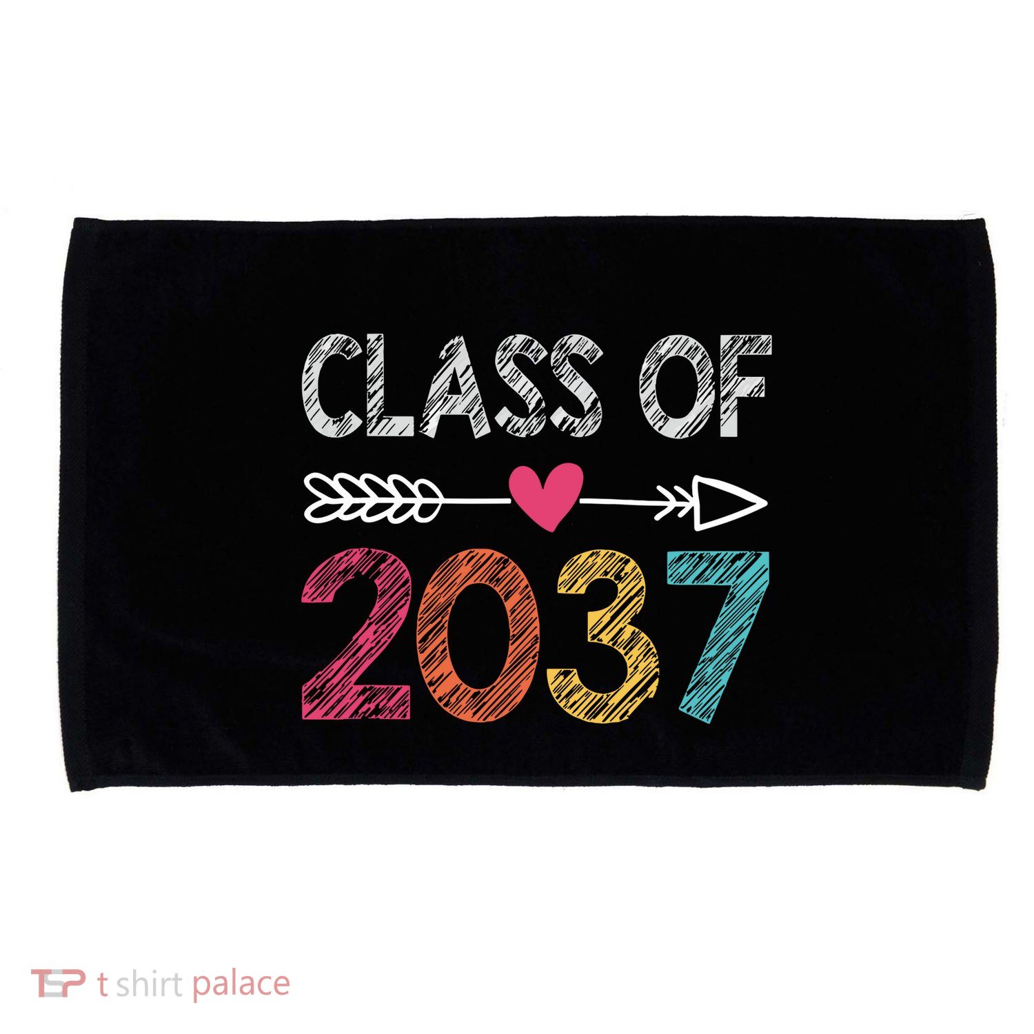 Class Of 2037 Kindergarten Pre K Grow With Me Graduation Microfiber Hand Towel