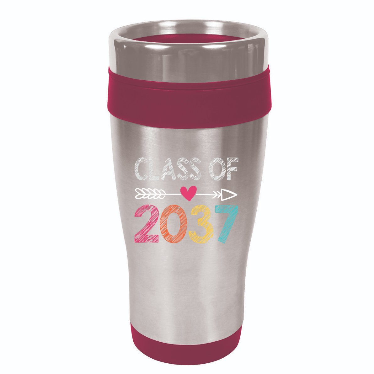 Class Of 2037 Kindergarten Pre K Grow With Me Graduation 16oz Travel Tumbler