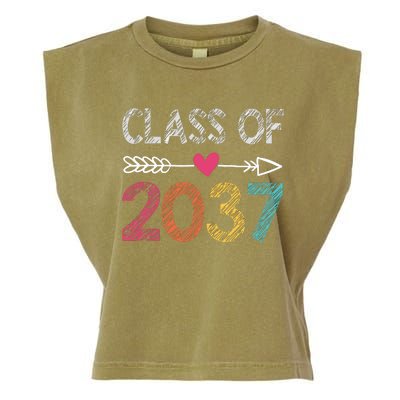 Class Of 2037 Kindergarten Pre K Grow With Me Graduation Garment-Dyed Women's Muscle Tee