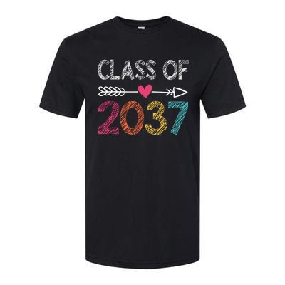 Class Of 2037 Kindergarten Pre K Grow With Me Graduation Softstyle CVC T-Shirt