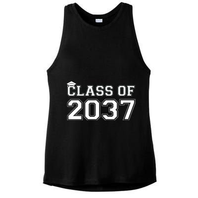 Class Of 2037 Pre K Grow With Me Graduation Ladies PosiCharge Tri-Blend Wicking Tank
