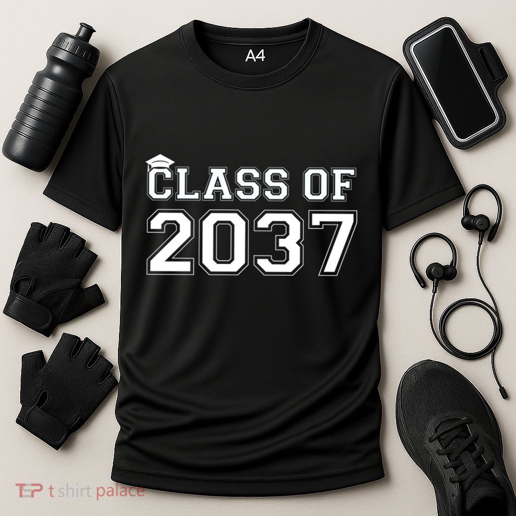 Class Of 2037 Pre K Grow With Me Graduation Performance Shirt