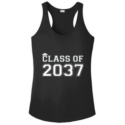 Class Of 2037 Pre K Grow With Me Graduation Ladies PosiCharge Competitor Racerback Tank