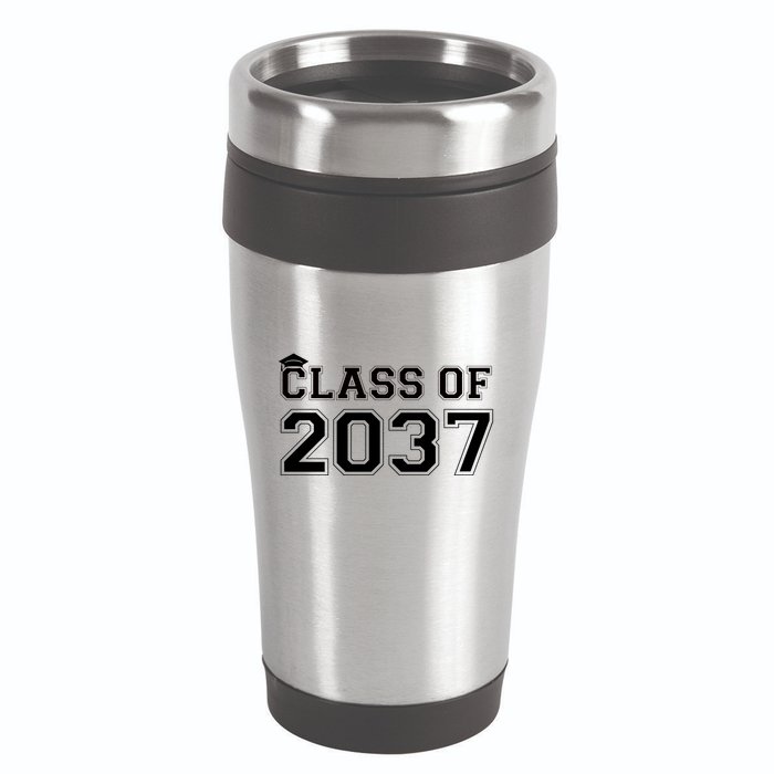 Class Of 2037 Pre K Grow With Me Graduation 16oz Travel Tumbler