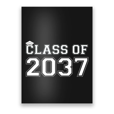Class Of 2037 Pre K Grow With Me Graduation Poster