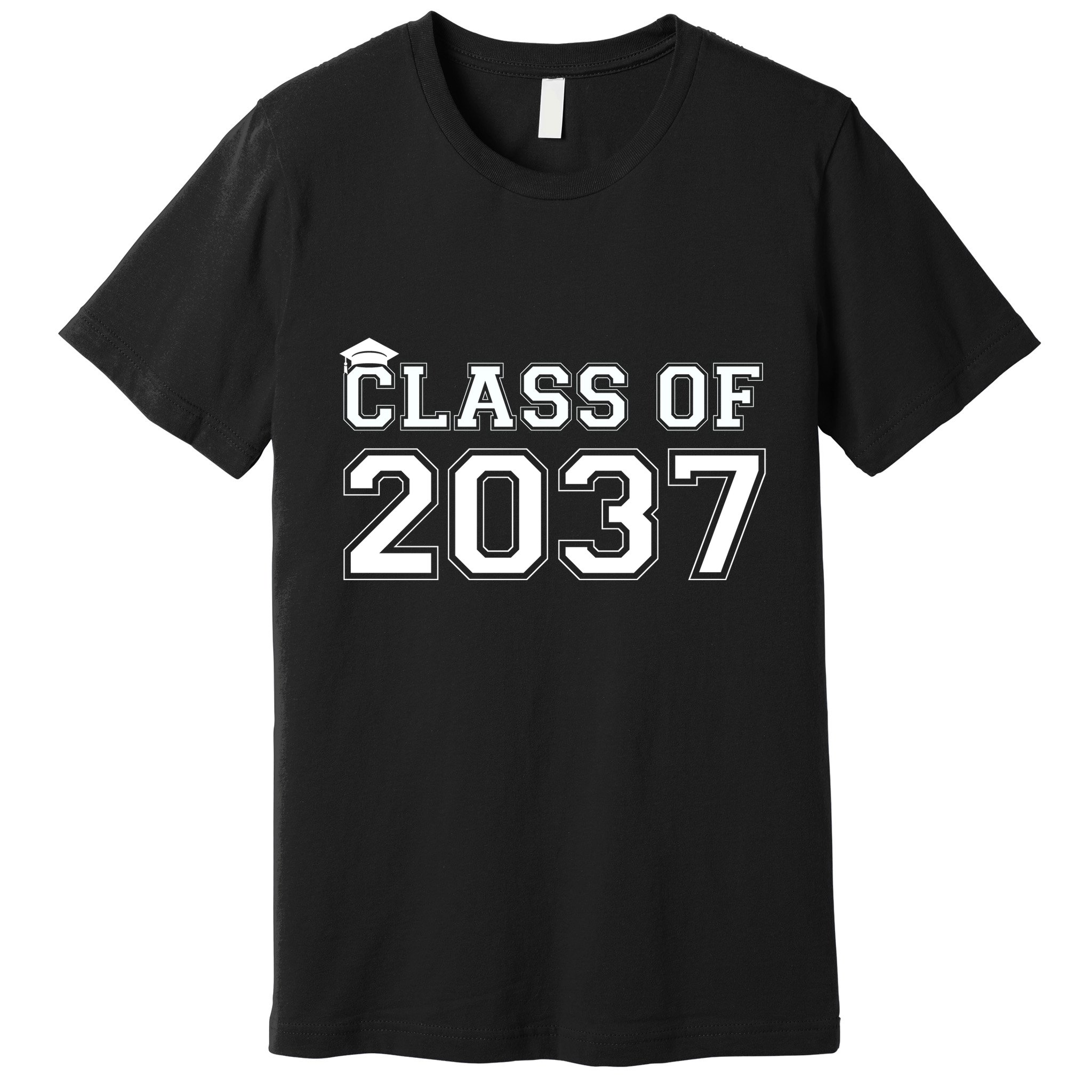Class Of 2037 Pre K Grow With Me Graduation Premium T-Shirt