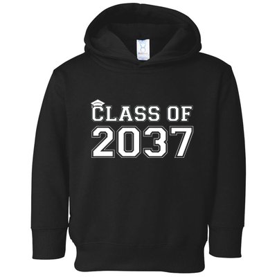Class Of 2037 Pre K Grow With Me Graduation Toddler Hoodie