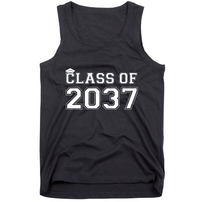 Class Of 2037 Pre K Grow With Me Graduation Tank Top