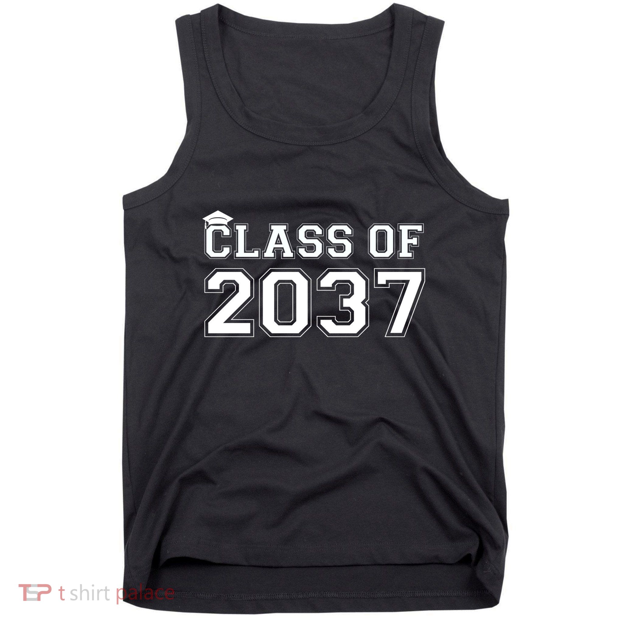 Class Of 2037 Pre K Grow With Me Graduation Tank Top