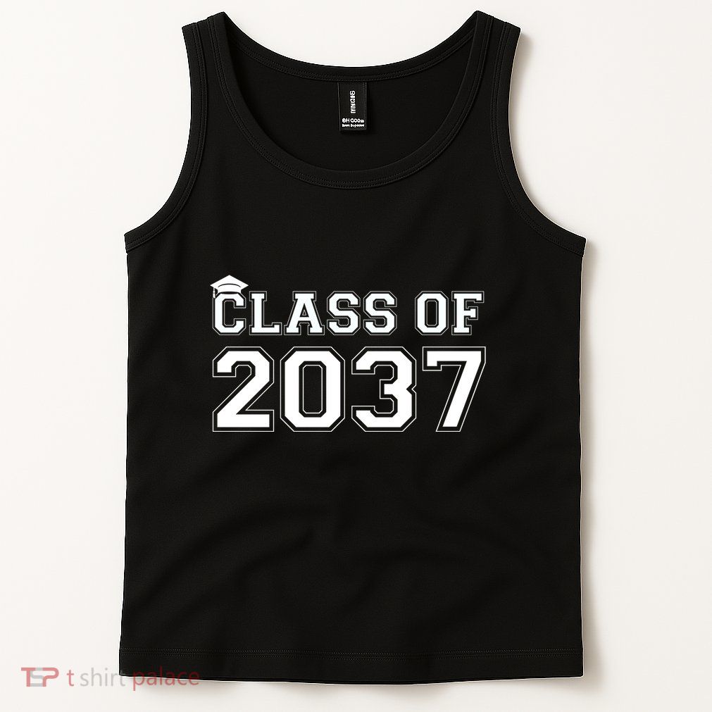Class Of 2037 Pre K Grow With Me Graduation Tank Top