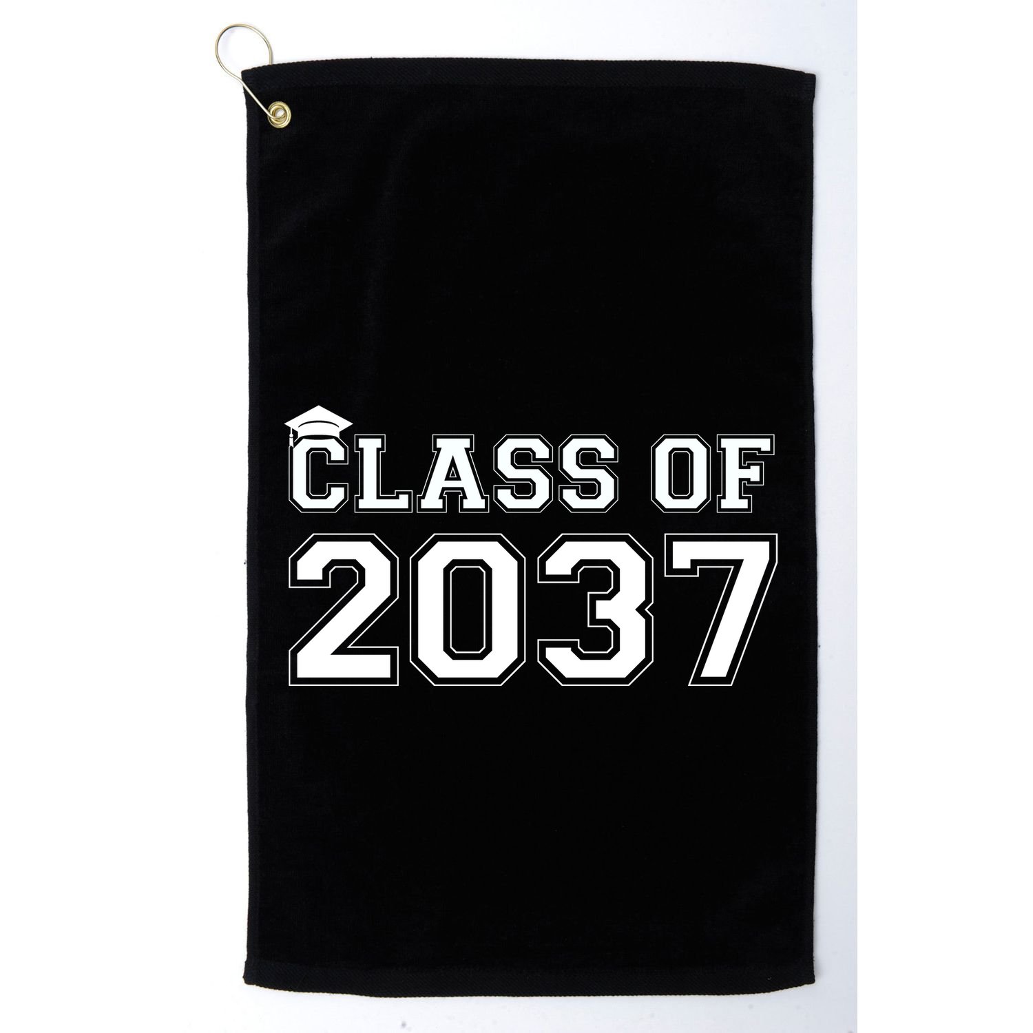 Class Of 2037 Pre K Grow With Me Graduation Golf Towel