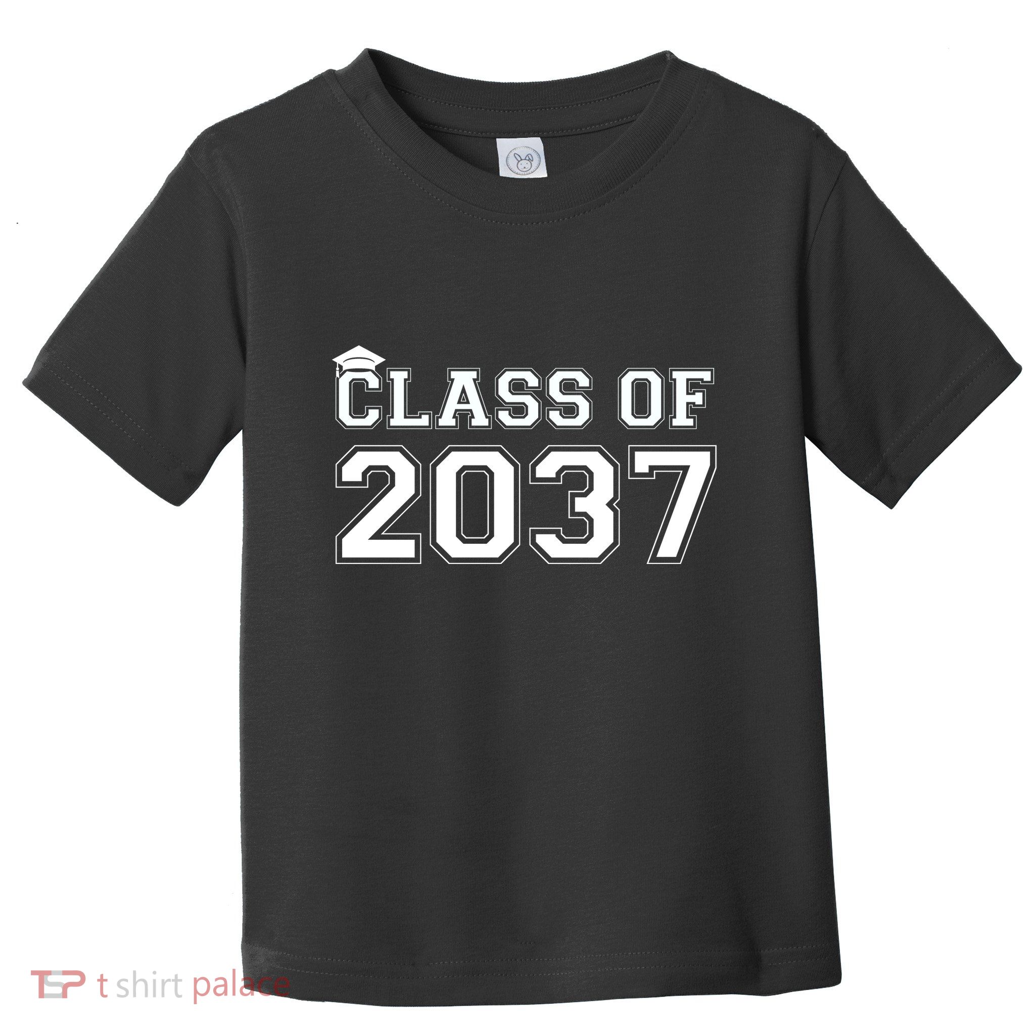 Class Of 2037 Pre K Grow With Me Graduation Toddler T-Shirt