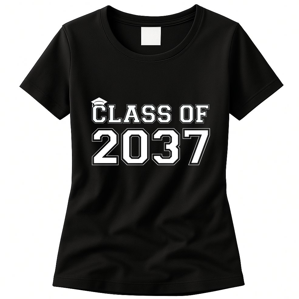 Class Of 2037 Pre K Grow With Me Graduation Womens T-Shirt