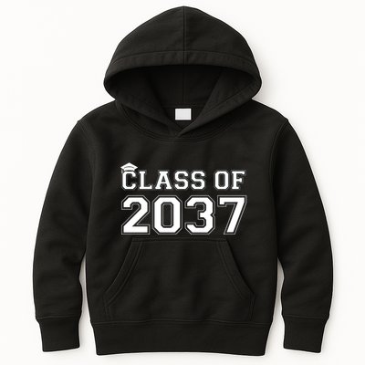 Class Of 2037 Pre K Grow With Me Graduation Kids Hoodie