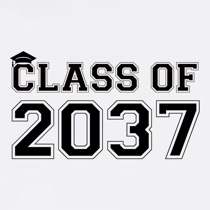 Class Of 2037 Pre K Grow With Me Graduation Garment-Dyed Sweatshirt