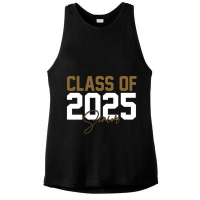 Class Of 2025 Senior Graduation Ladies PosiCharge Tri-Blend Wicking Tank