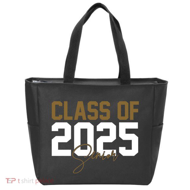 Class Of 2025 Senior Graduation Zip Tote Bag