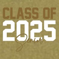 Class Of 2025 Senior Graduation Garment-Dyed Women's Muscle Tee