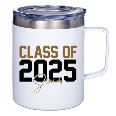 Class Of 2025 Senior Graduation 12oz Stainless Steel Coffee Mug