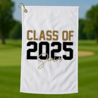 Class Of 2025 Senior Graduation Golf Towel