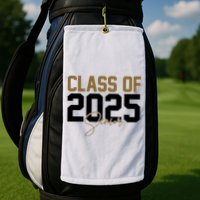 Class Of 2025 Senior Graduation Golf Towel