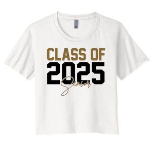 Class Of 2025 Senior Graduation Women's Crop Top Tee