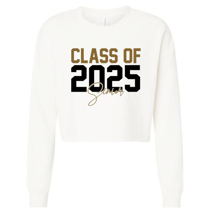 Class Of 2025 Senior Graduation Cropped Pullover Crew