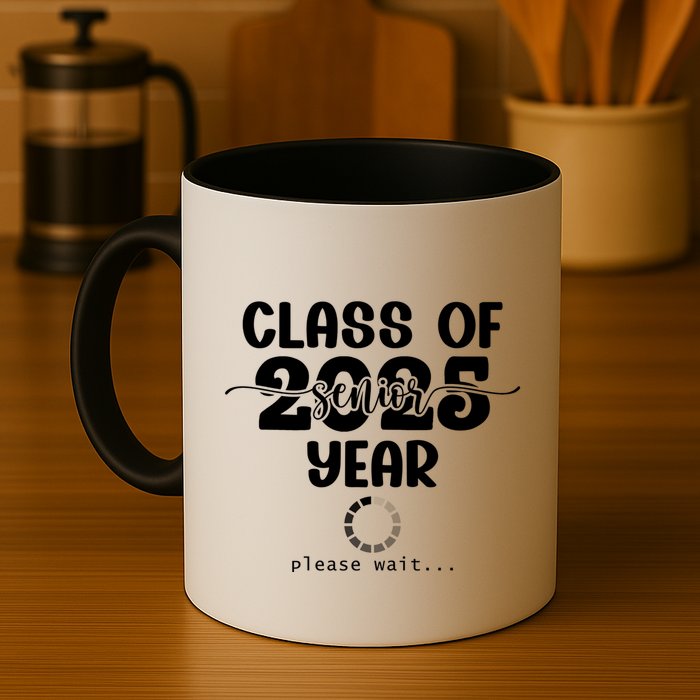 Class Of 2025 Senior Year Loading Funny Senior 2025 Cool Gift Mug