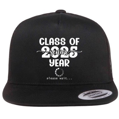 Class Of 2025 Senior Year Loading Funny Senior 2025 Cool Gift Flatbill Hat