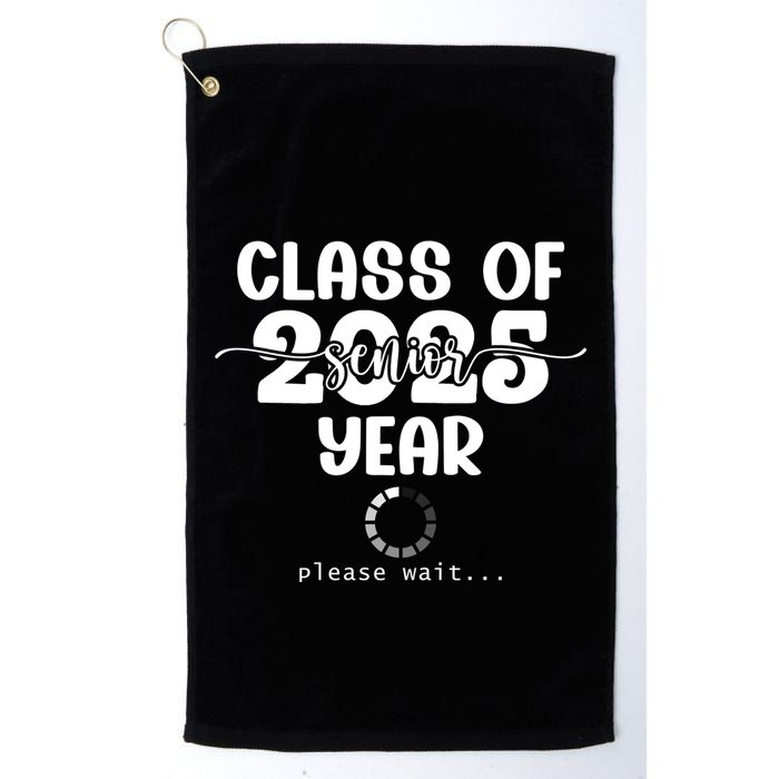 Class Of 2025 Senior Year Loading Funny Senior 2025 Cool Gift Golf Towel