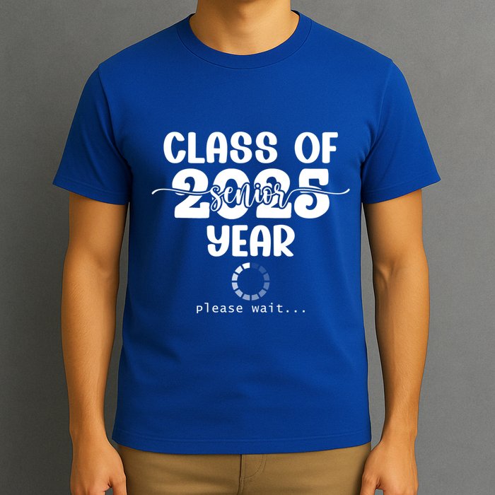 Class Of 2025 Senior Year Loading Funny Senior 2025 Cool Gift T-Shirt