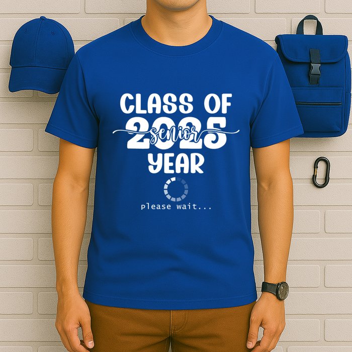 Class Of 2025 Senior Year Loading Funny Senior 2025 Cool Gift T-Shirt