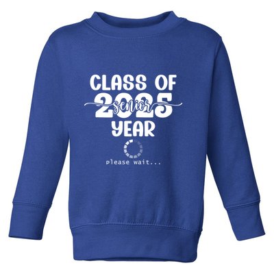 Class Of 2025 Senior Year Loading Funny Senior 2025 Cool Gift Toddler Sweatshirt