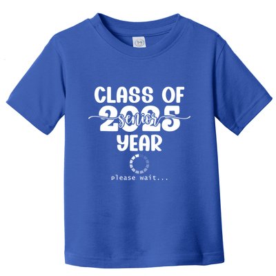 Class Of 2025 Senior Year Loading Funny Senior 2025 Cool Gift Toddler T-Shirt