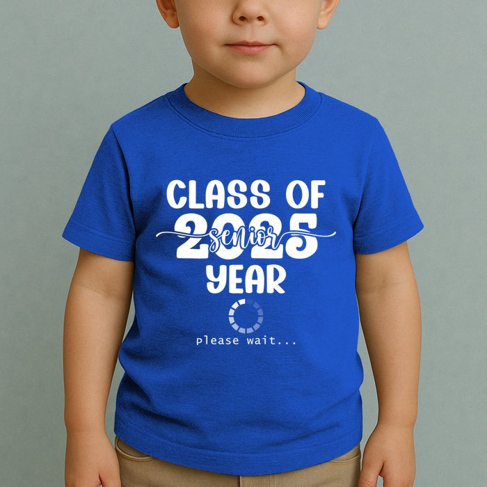 Class Of 2025 Senior Year Loading Funny Senior 2025 Cool Gift Toddler T-Shirt