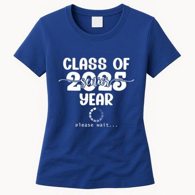 Class Of 2025 Senior Year Loading Funny Senior 2025 Cool Gift Womens T-Shirt