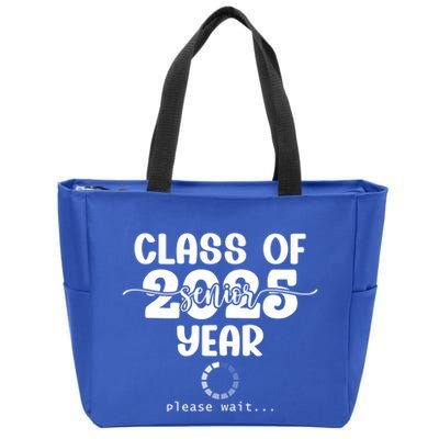 Class Of 2025 Senior Year Loading Funny Senior 2025 Cool Gift Zip Tote Bag