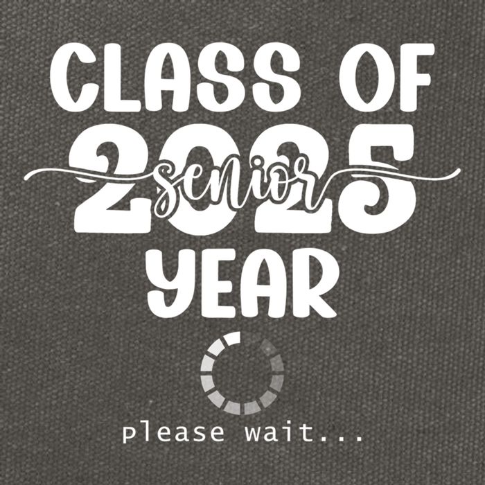 Class Of 2025 Senior Year Loading Funny Senior 2025 Cool Gift Cotton Canvas Backpack