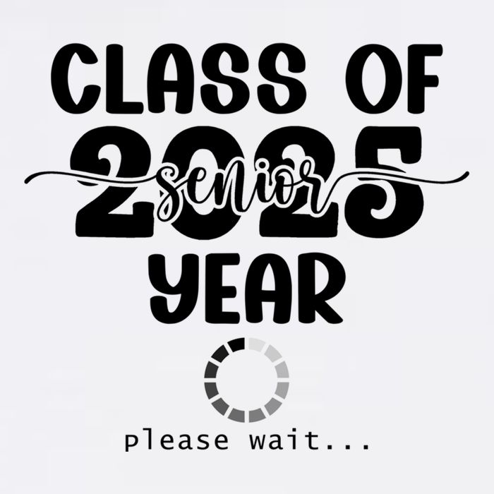 Class Of 2025 Senior Year Loading Funny Senior 2025 Cool Gift Garment-Dyed Sweatshirt