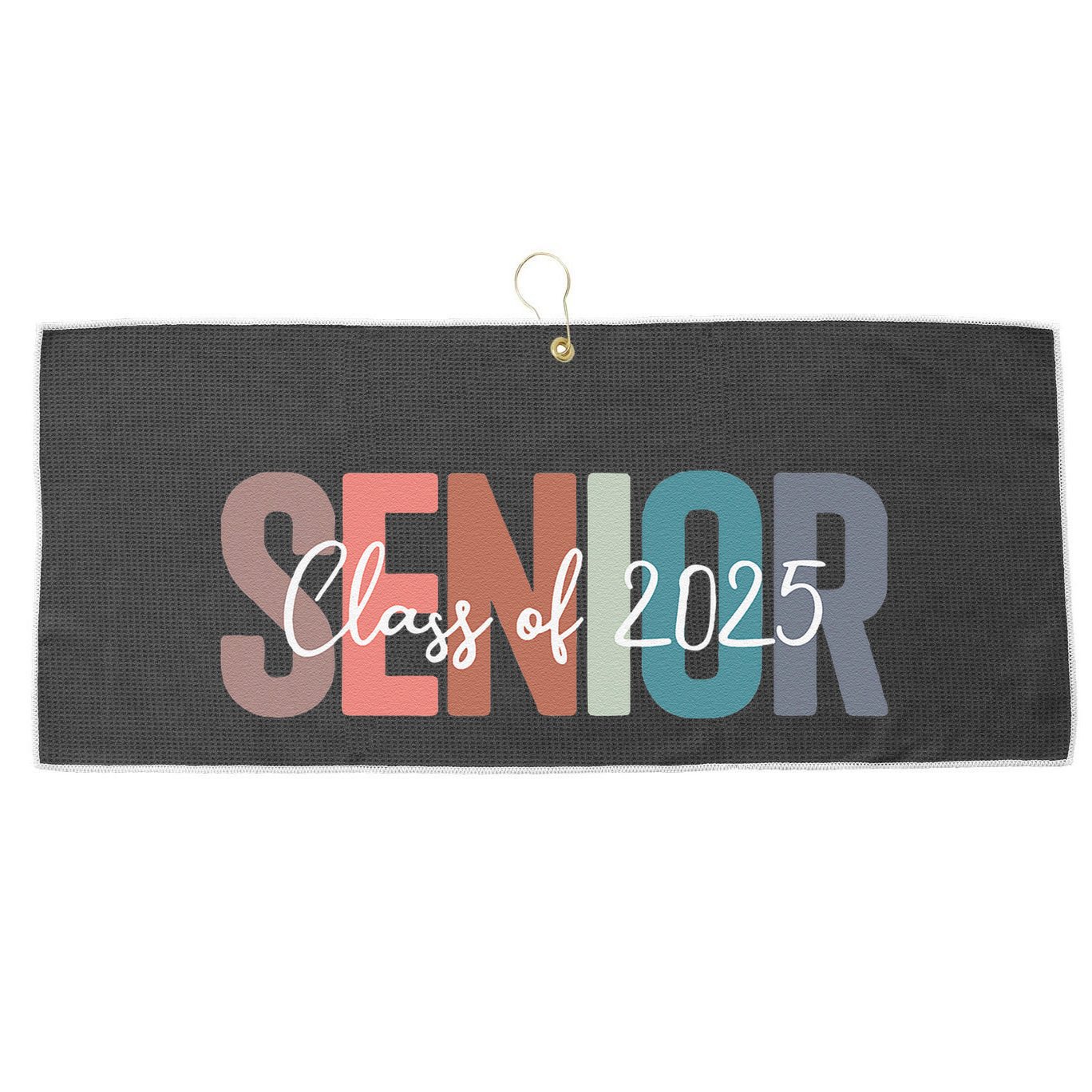 Class Of 2025 Senior Graduation Back To School Graduate Gift Large Microfiber Waffle Golf Towel