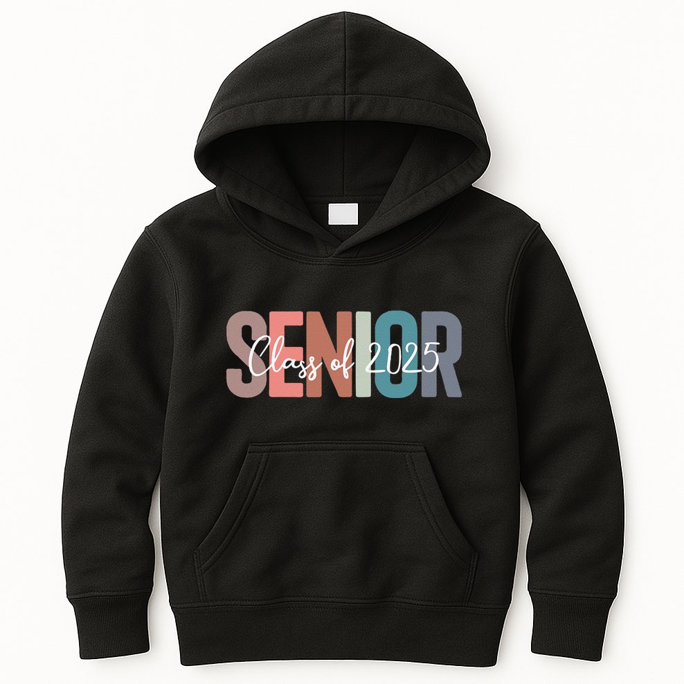 Class Of 2025 Senior Graduation Back To School Graduate Gift Kids Hoodie